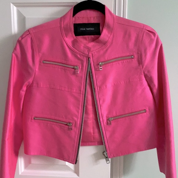 Pink Tartan blazer size XS - Picture 1 of 2